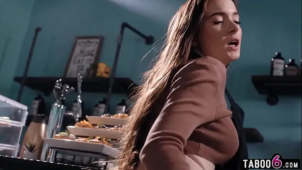 Latina Girlfriend Takes Over Hazel's Shift: Hot Barista Lesbo Sex